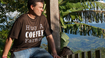 Farmer Derek Klingenberg goes to origin for coffee hugs