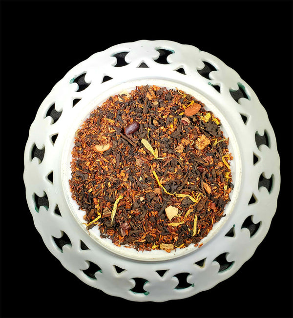 Caramel Pecan Pu'erh + Rooibos Blended Tea, Loose Leaf, 3oz bag